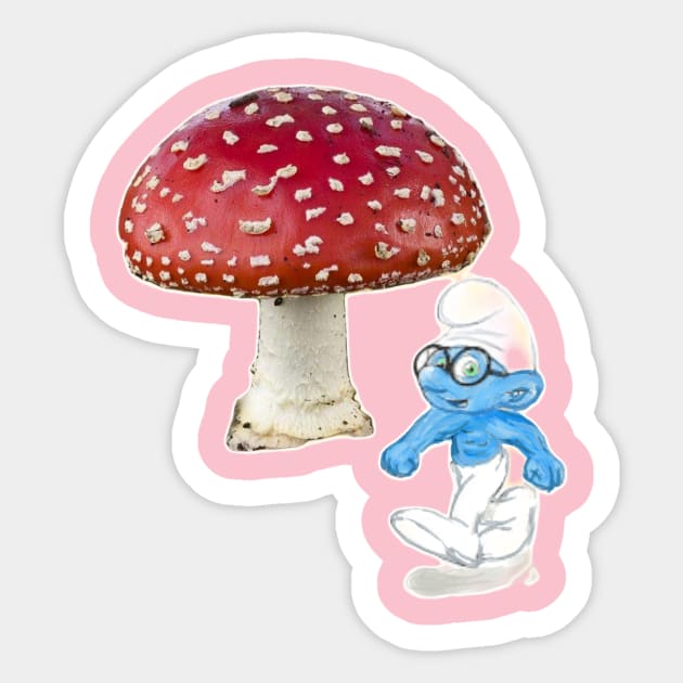 Smurf Sticker by DAVT